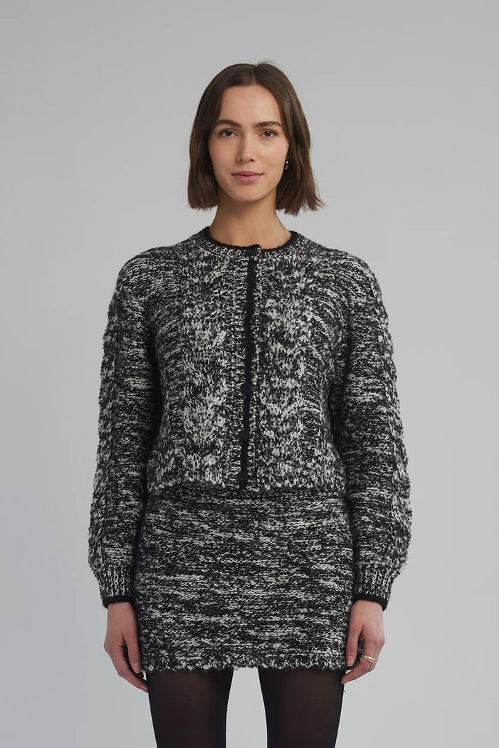 Skylar Cardi - Ivory/Black Tweed