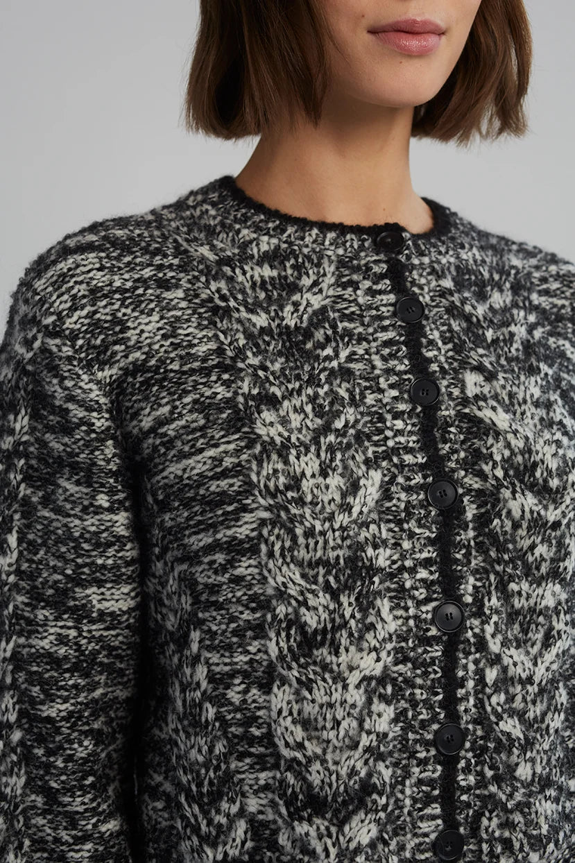 Skylar Cardi - Ivory/Black Tweed