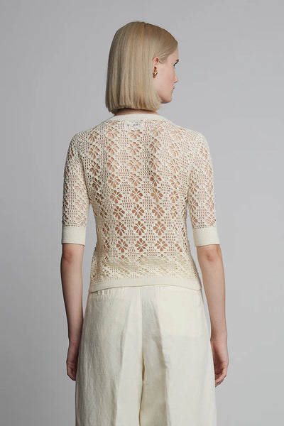 Ruby Crochet Cardi - Ivory