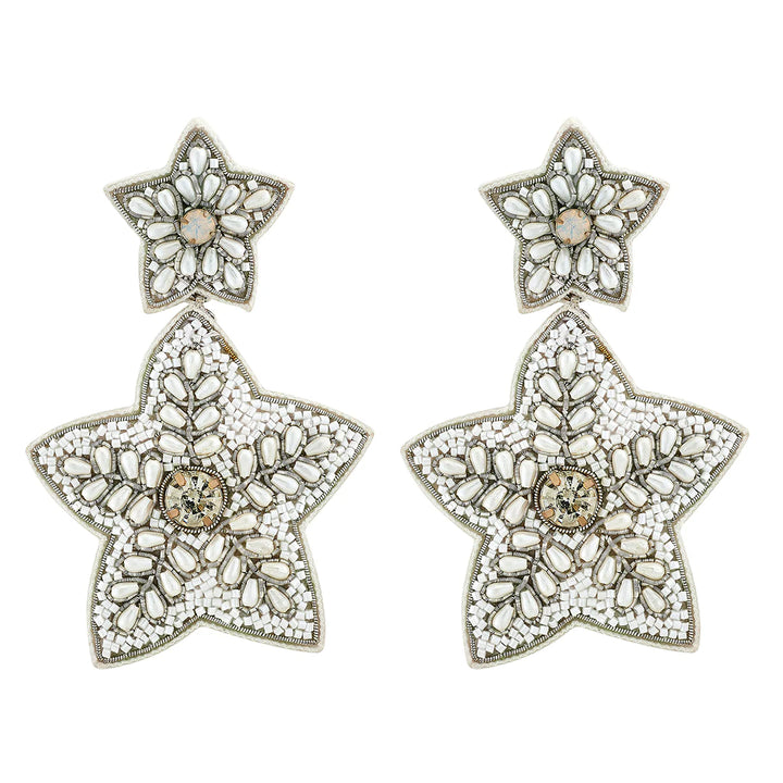 Elodie Earrings - White