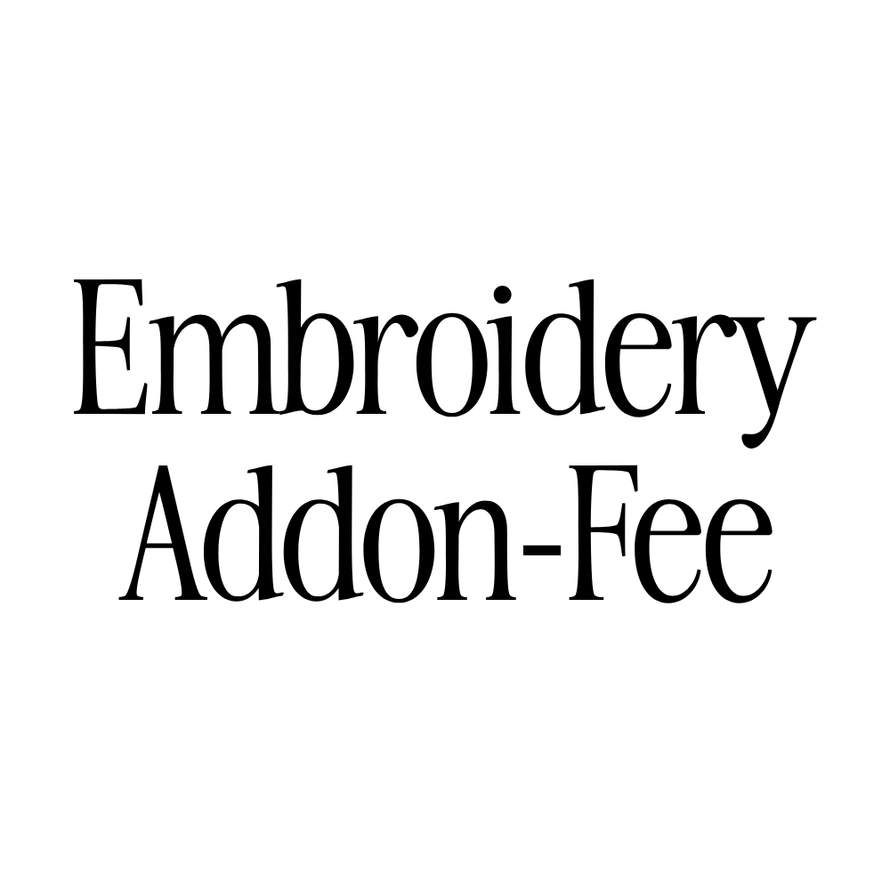 Addoin: Embroidery Fee