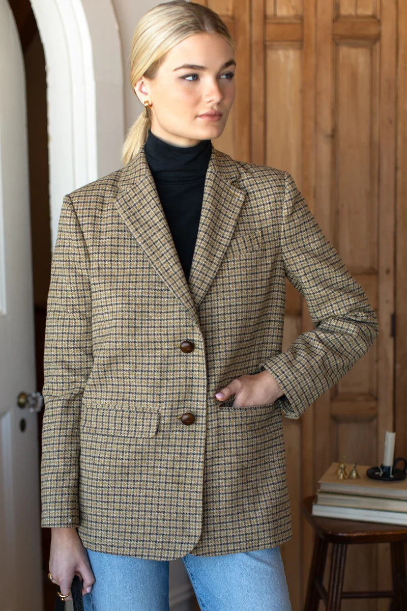 Atelier Blazer - Butterscotch Plaid