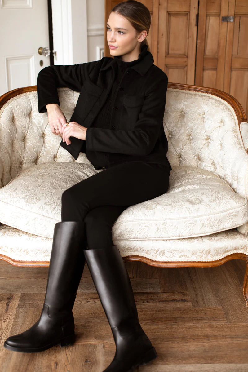 Atelier Equestrian Boot - Black Leather