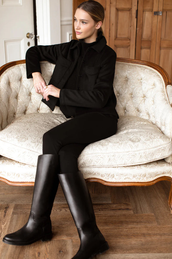 Atelier Equestrian Boot - Black Leather