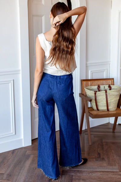 Tulip Trouser - Indigo Hemp Organic