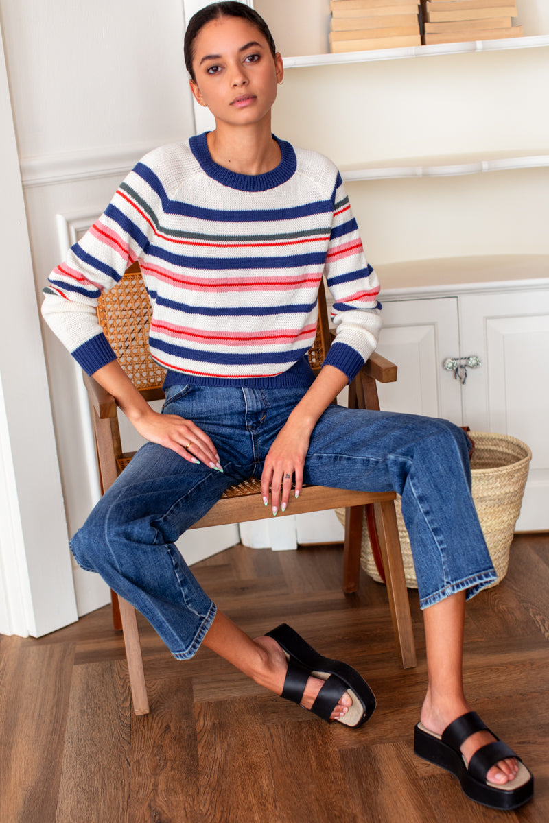 Emerson Sweater - Henri Stripe Organic