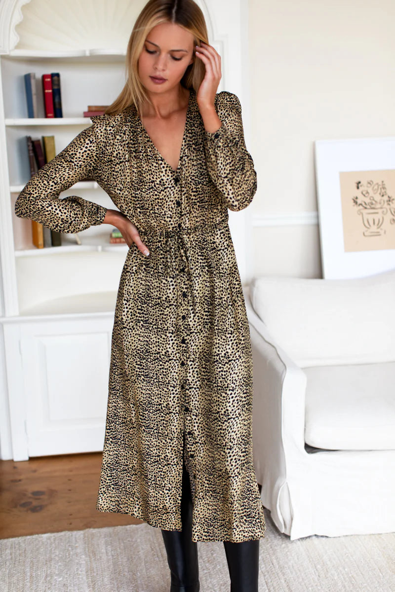 May Dress - Little Cheetah Silk