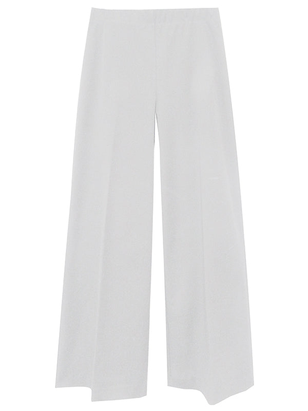 Wide-Leg Cropped Pants - Off White