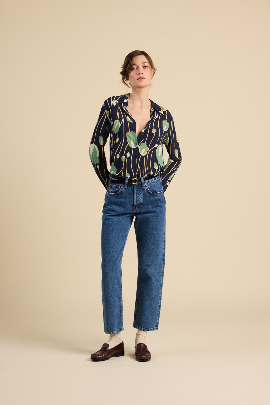 Jacquelin Shirt - Jade Tulip