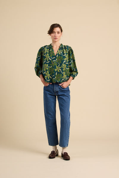 Orly Blouse - Green Canopy