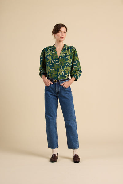 Orly Blouse - Green Canopy