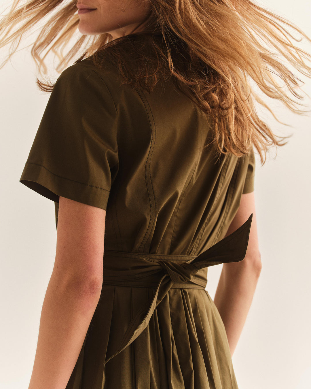 Stuart Midi Dress - Olive