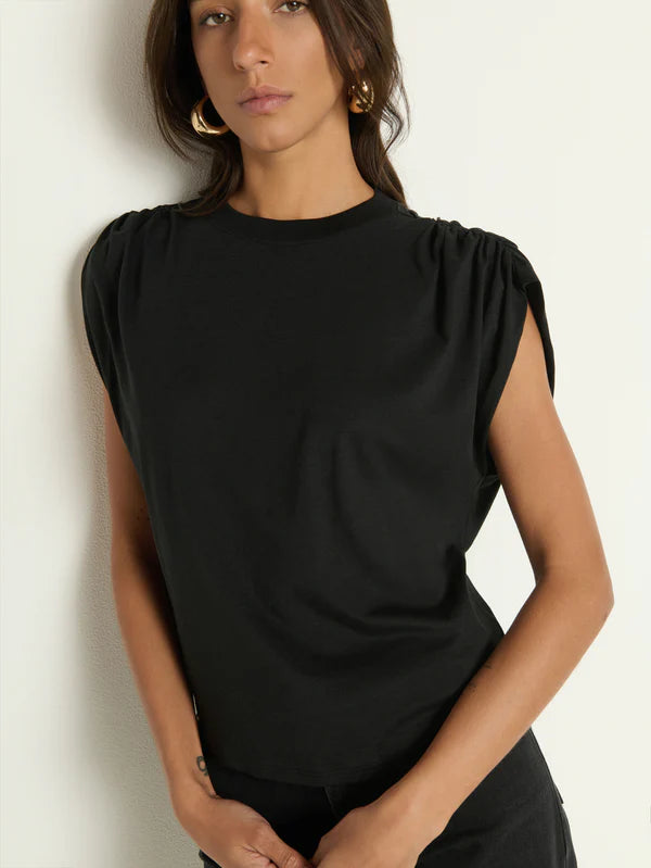 Frankie Muscle Tee - Jet Black