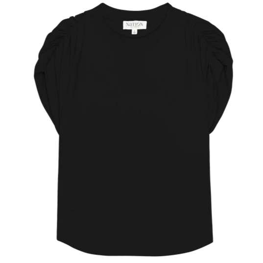 Frankie Muscle Tee - Jet Black