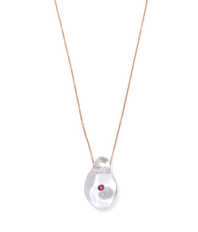 Muse Pendant Necklace- Clear