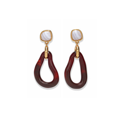 Galina Earrings - Sangria
