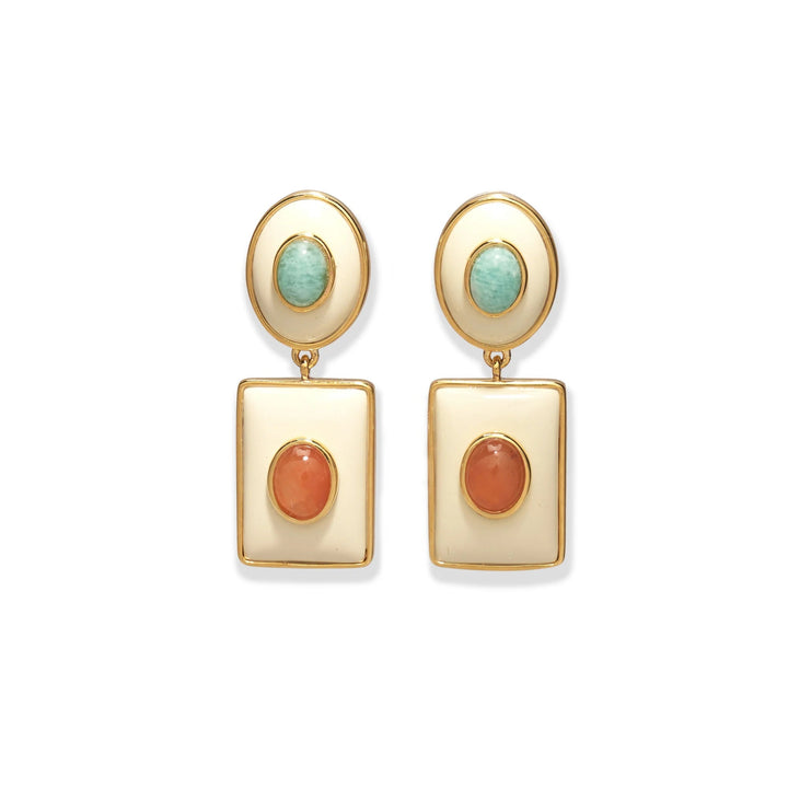 Ethereal Pool Earrings - Citrus