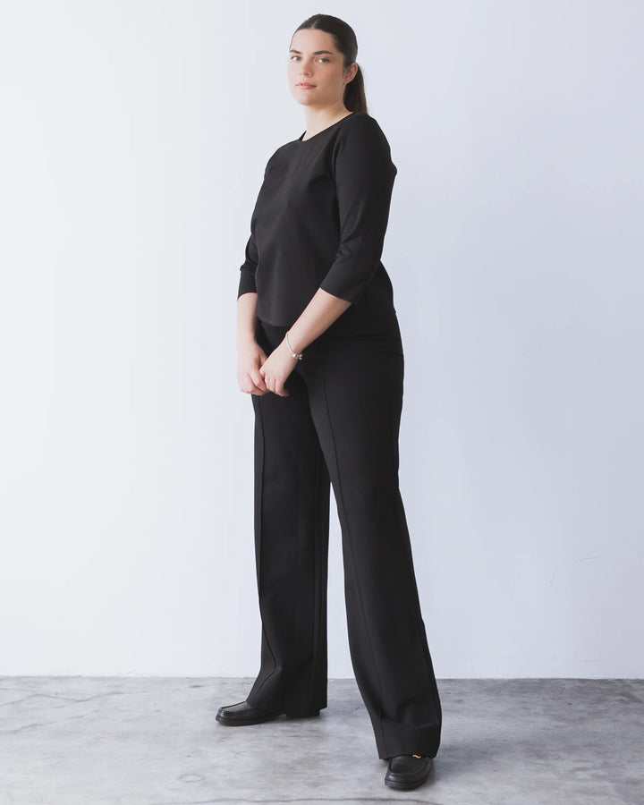 Ponte Knit Top - Chocolate