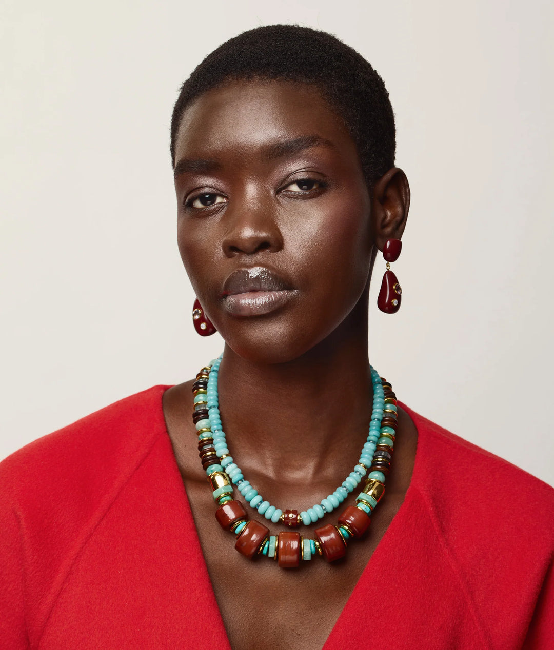Hidden Stone Necklace - Blue
