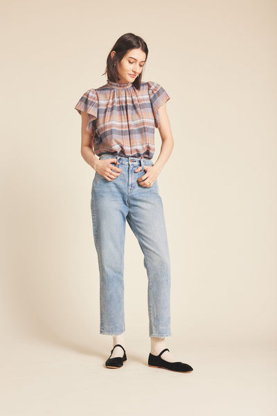 Carla Blouse - Eclipse Plaid