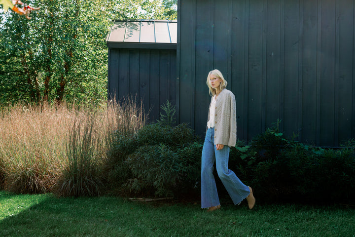 Elle Cable Cardigan-Conway