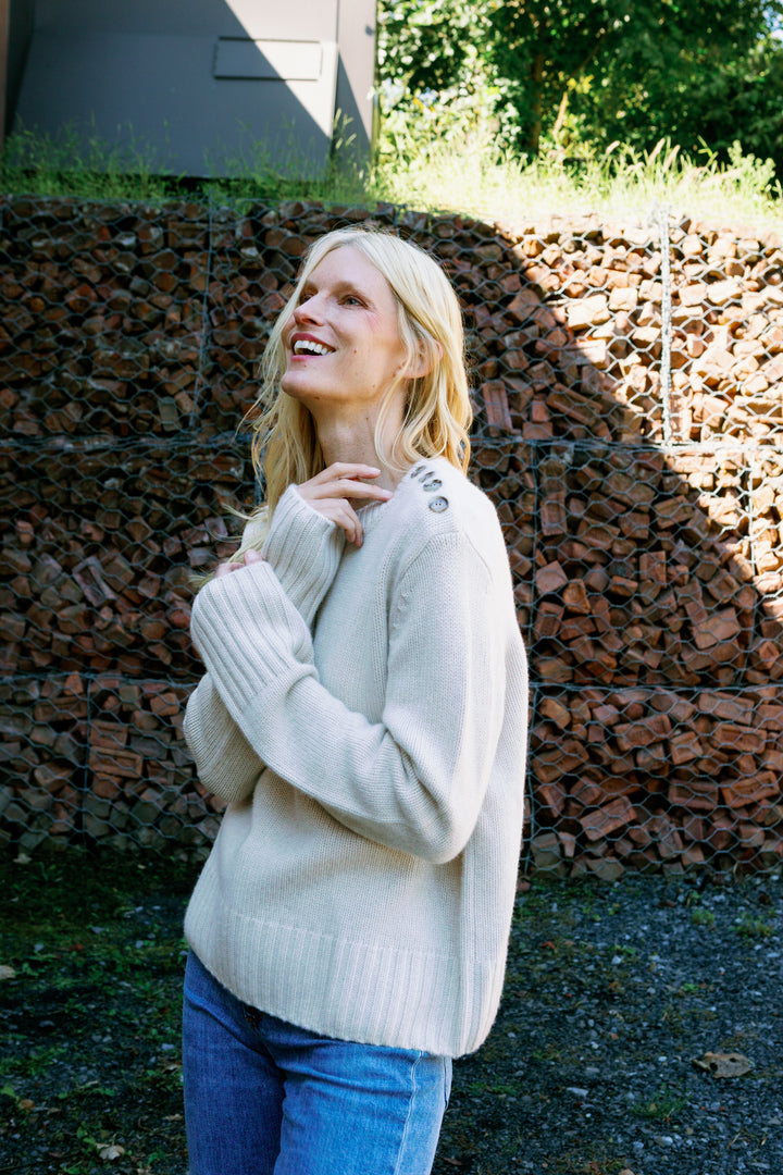Kelly Pullover- Eco Alabaster