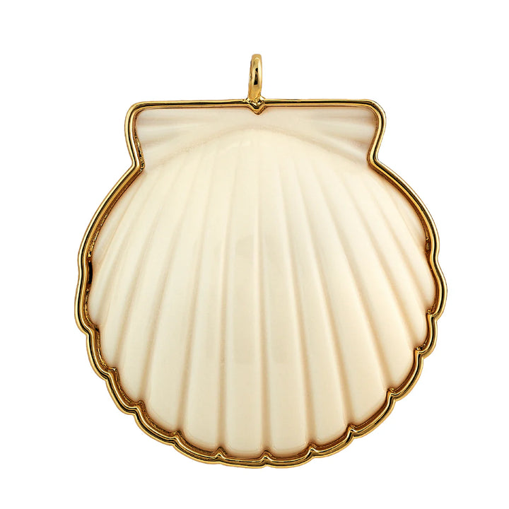Scallop Shell Pendant - Ivory
