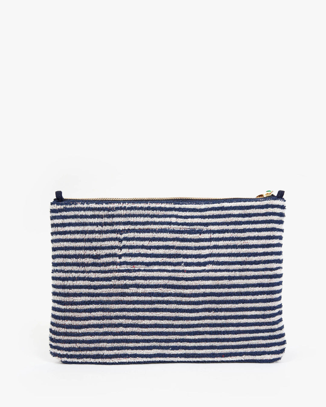 Flat Clutch w/ Tabs - Deep Dive/Cream Stripe w/ Maraschino À la Plage