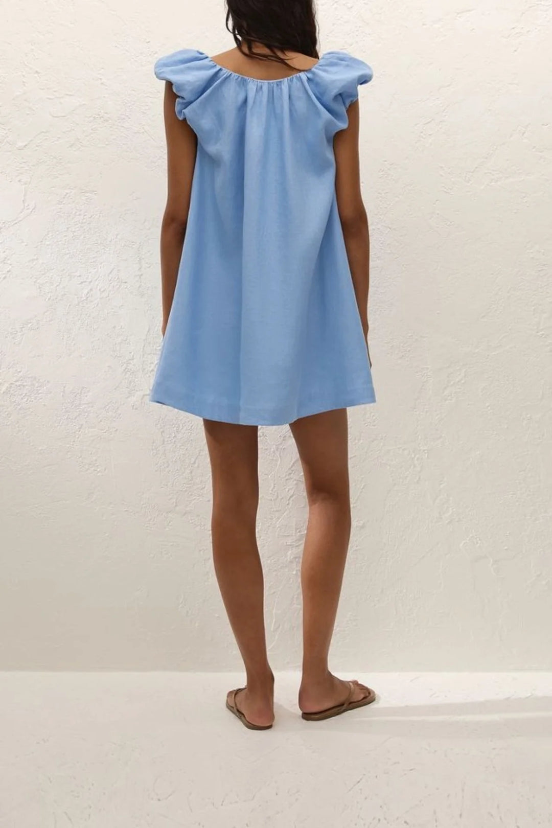 Nina Mini Dress - Sky Blue