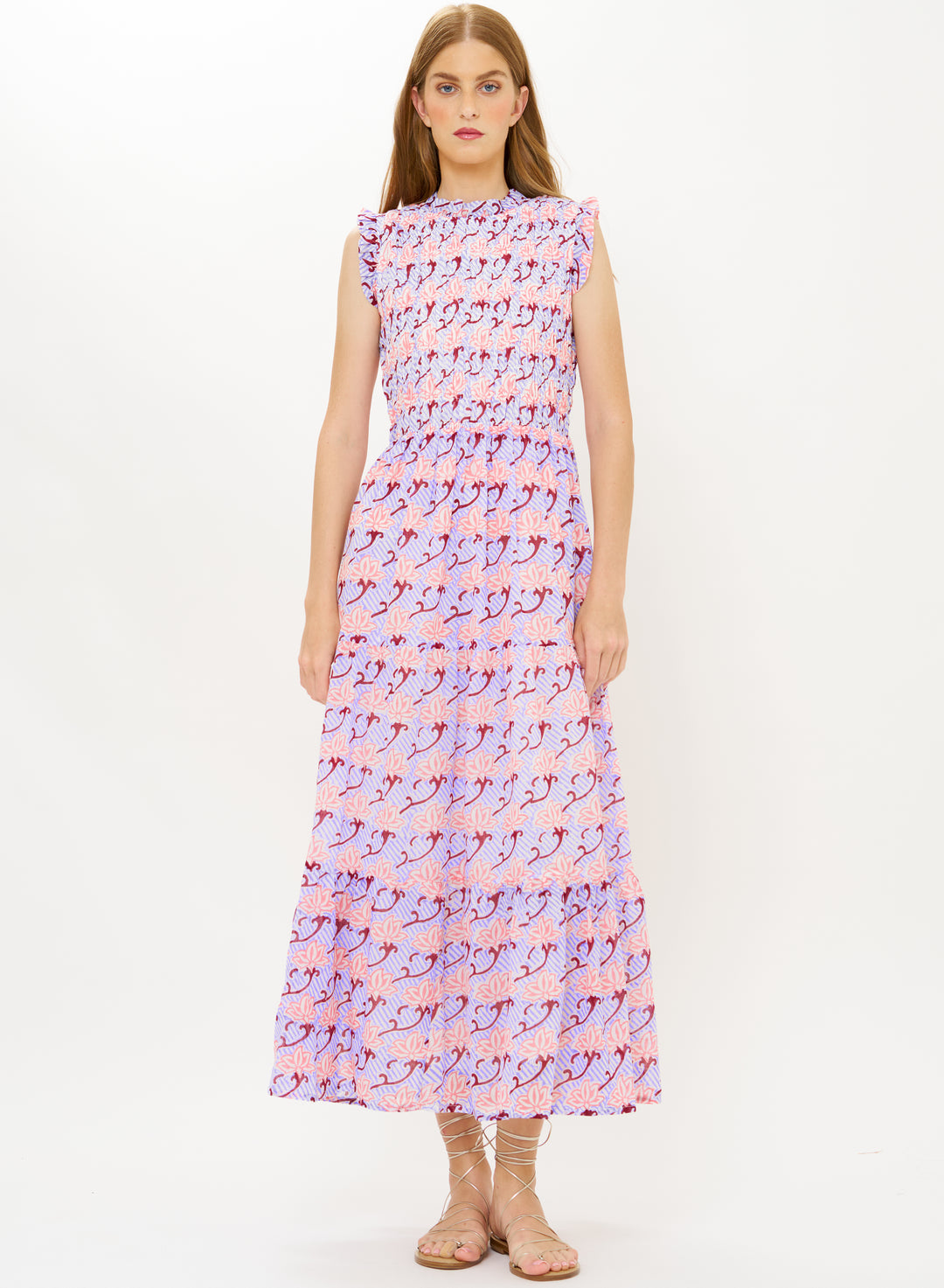 Sleeveless Smocked Maxi - Florence Petal