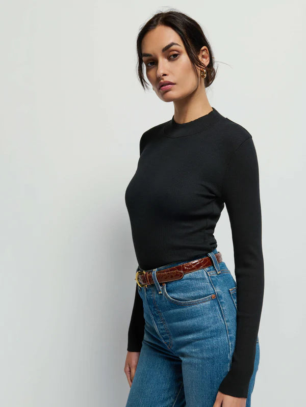 Gina Long Sleeve - Jet Black
