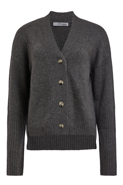 Claire Cashmere Cardigan- Flannel