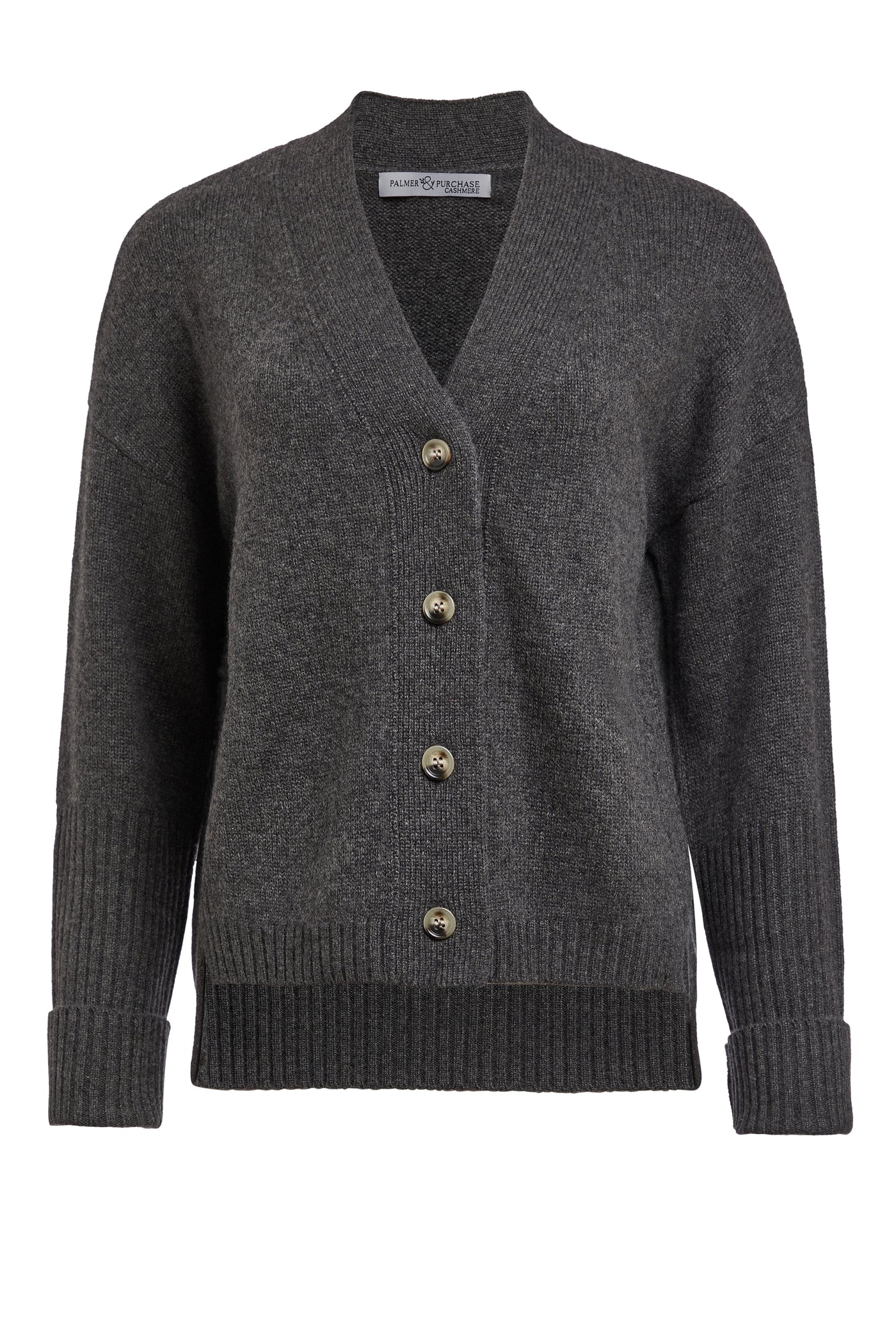 Claire Cashmere Cardigan- Flannel