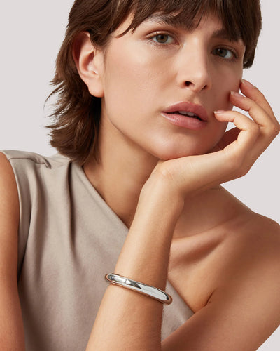 Gia Mega Bangle - Silver