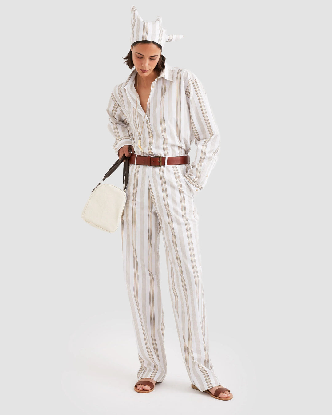 The Grable - White/Khaki/Brown