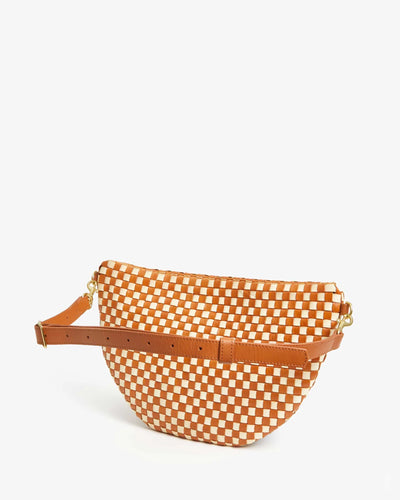 Grande Fanny Woven Checker- Natural/Cream