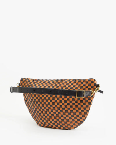 Grande Fanny - Black/ Natural Woven Checker