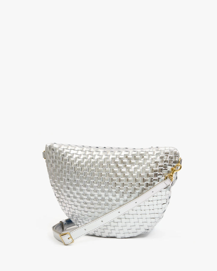 Grande Fanny - Silver Woven Checker
