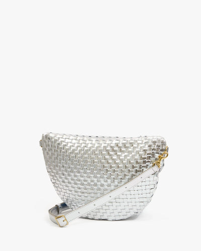 Grande Fanny - Silver Woven Checker