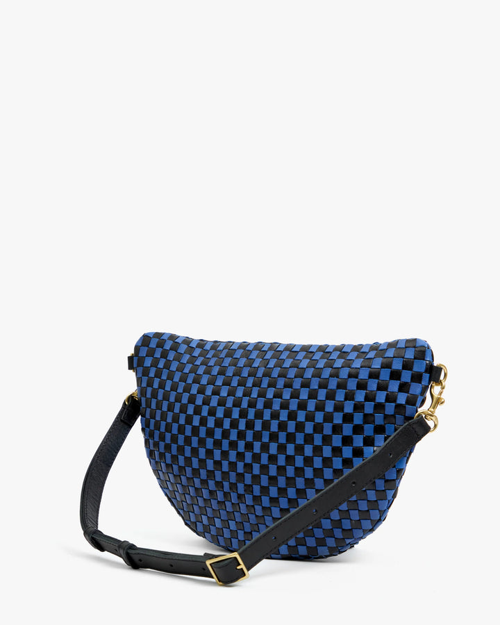 Grande Fanny - Black/Cobalt Woven Checker