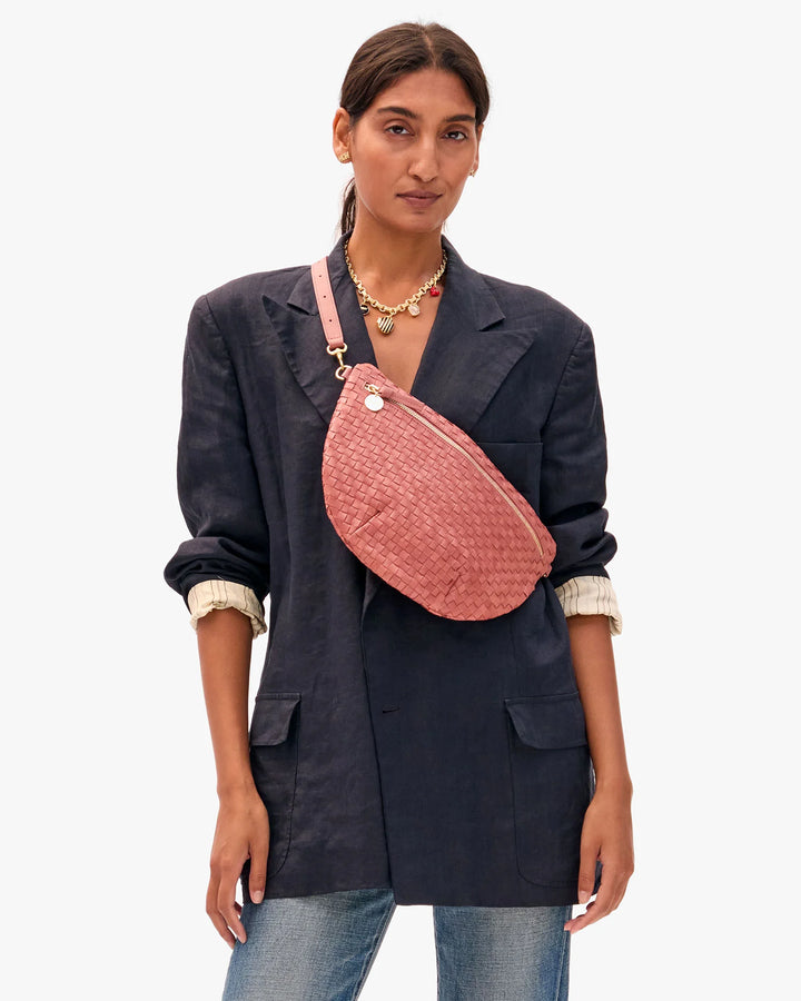 Grande Fanny - Rose Clay Woven Checker