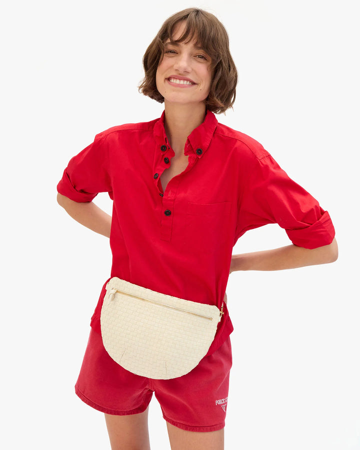 Grande Fanny - Cream Woven Checker