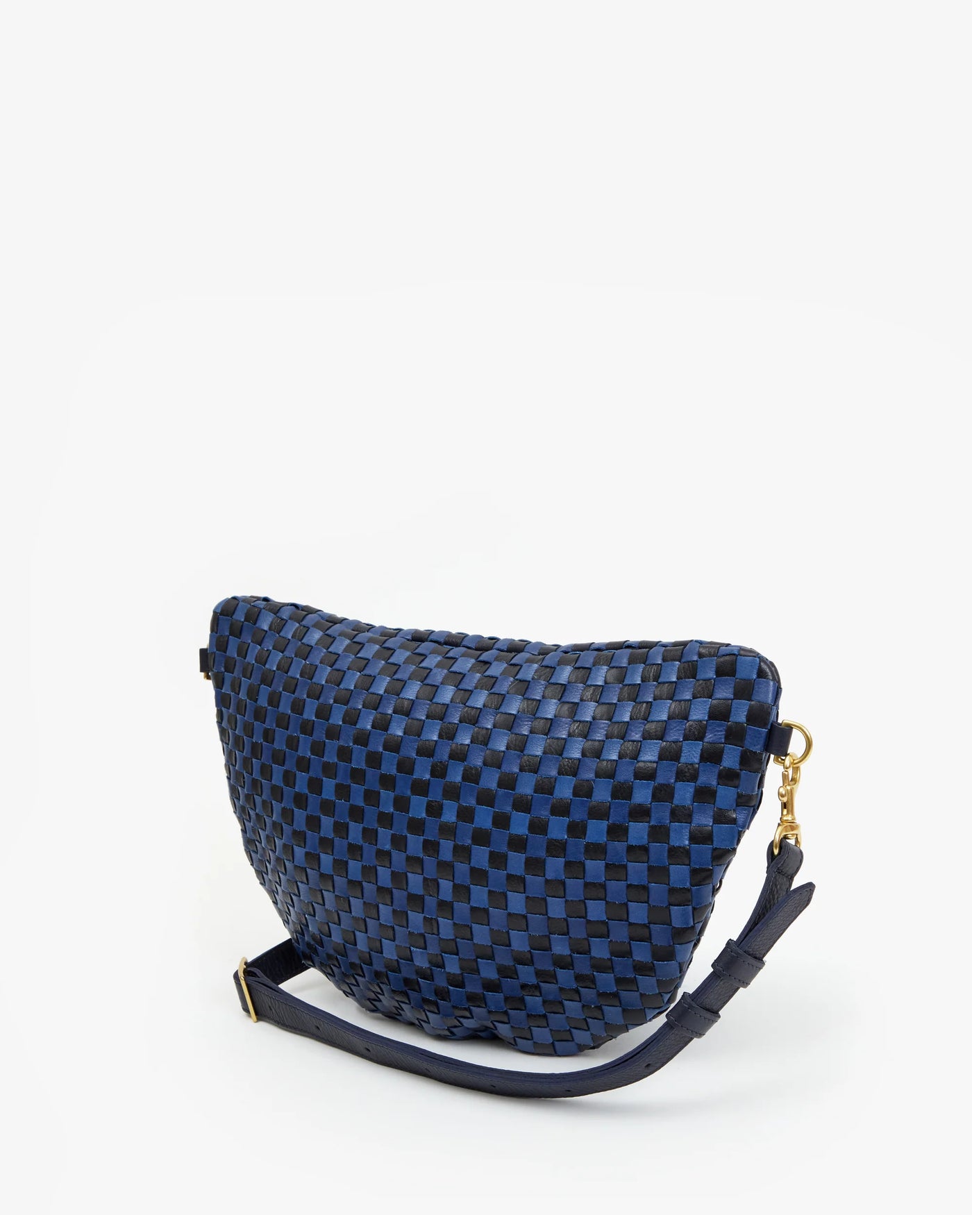 Grande Fanny - Dark Blue Woven Checker