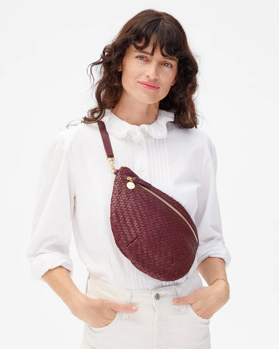Grande Fanny - Cassis Woven Zig-Zag