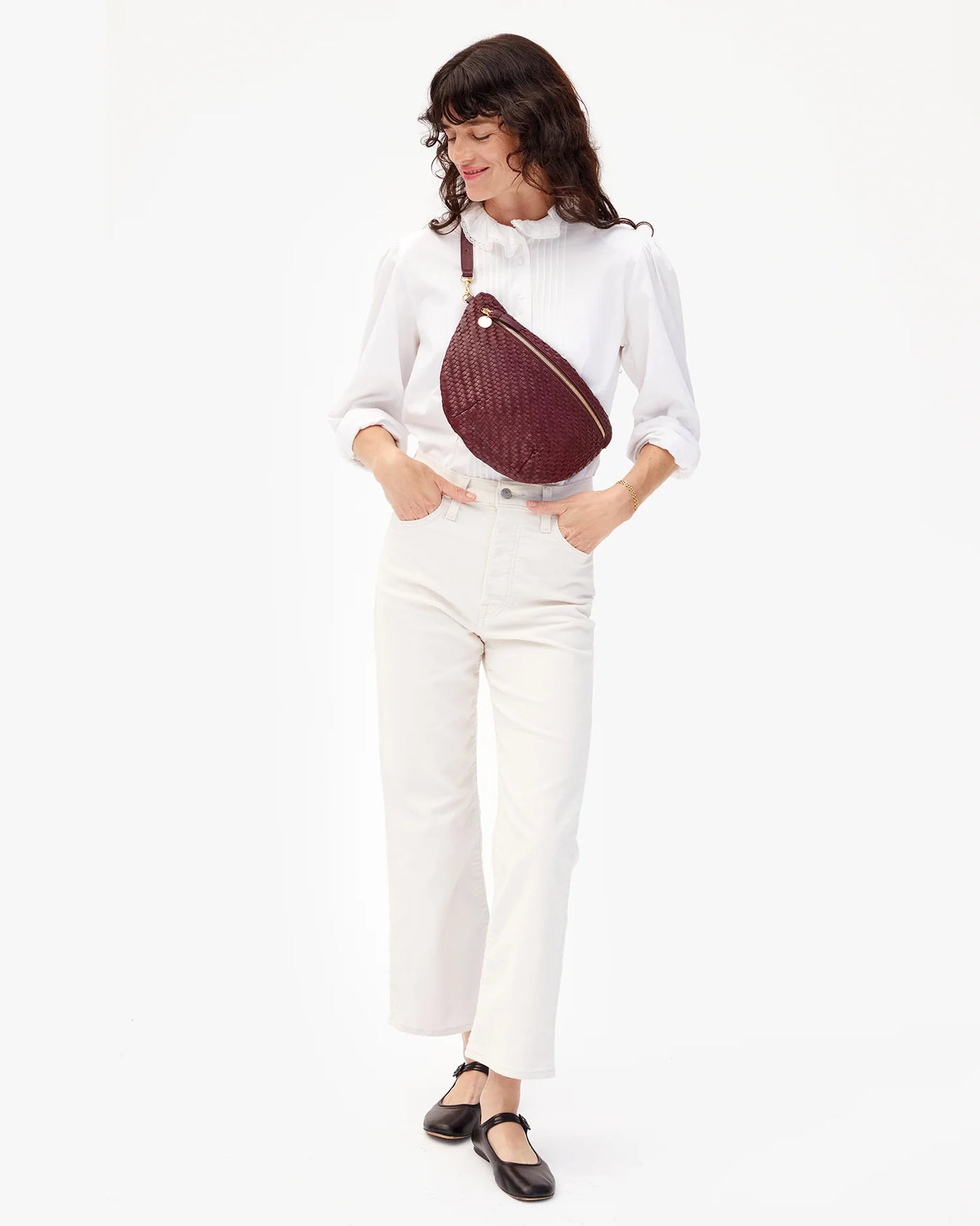 Grande Fanny - Cassis Woven Zig-Zag