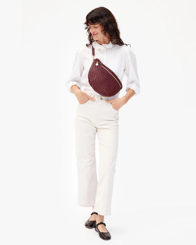 Grande Fanny - Cassis Woven Zig-Zag