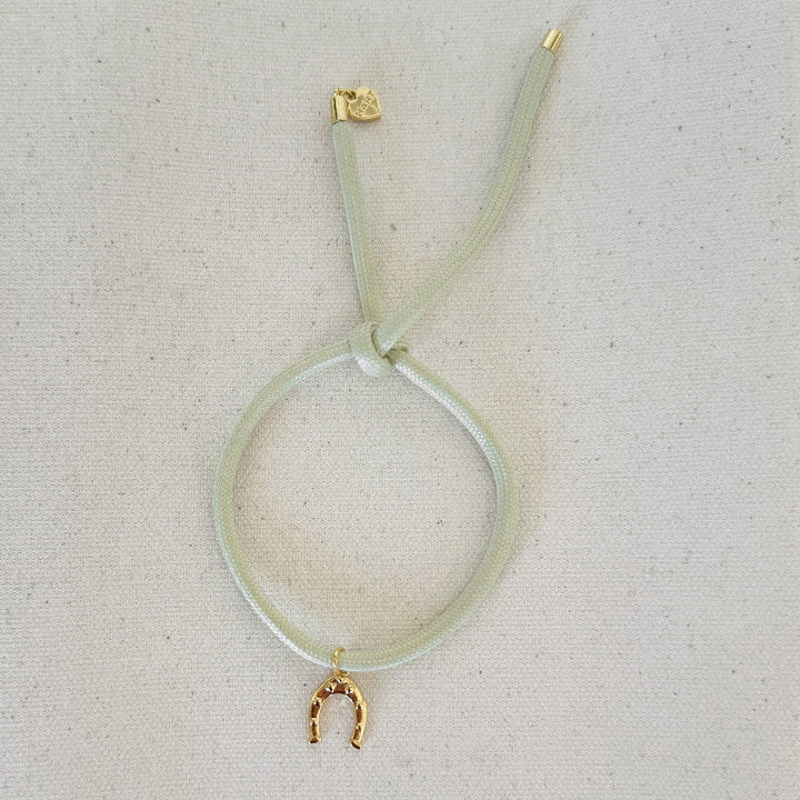 Vineyard Bracelet Cord with Horseshoe Charm