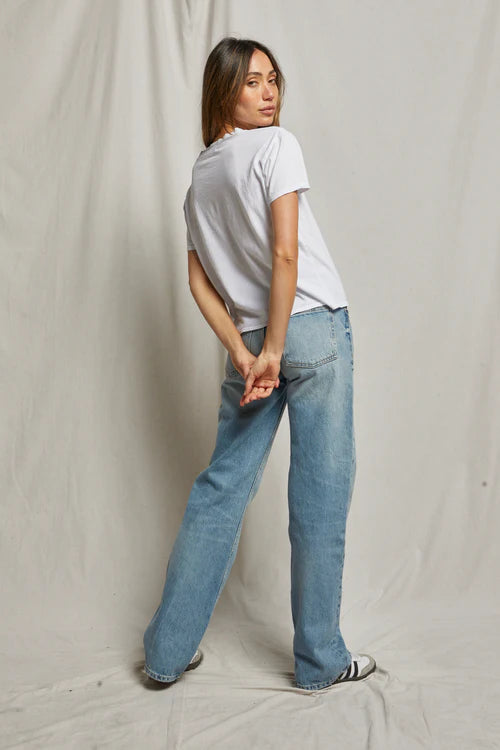 Harley Cotton Boxy Crew Tee - White