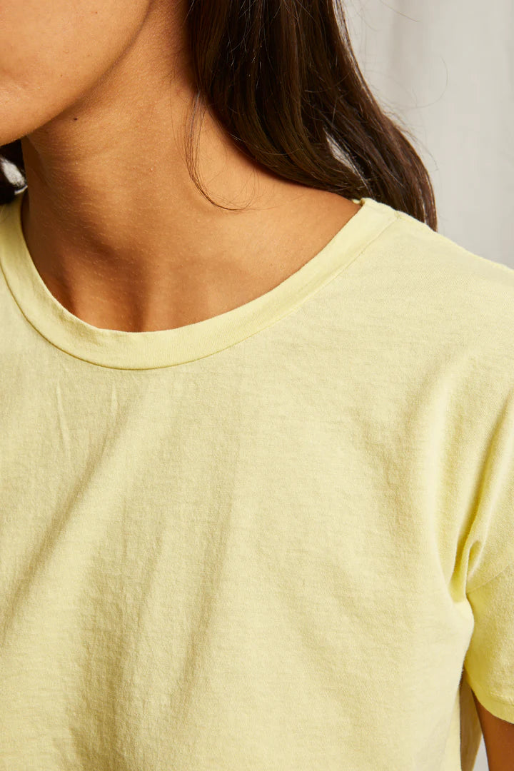 Harley Cotton Boxy Crew Tee - Banana