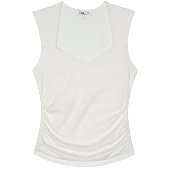 Haven Sleeveless Tee - Porcelain